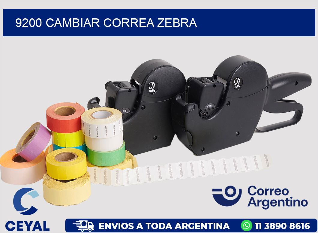 9200 CAMBIAR CORREA ZEBRA