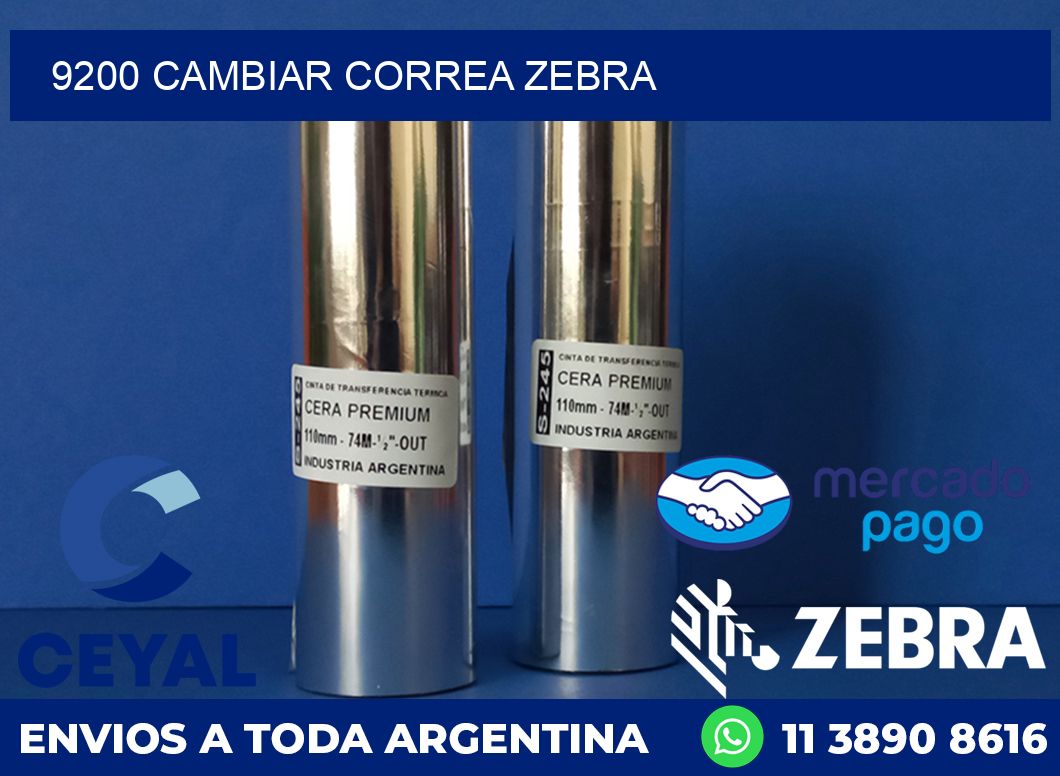 9200 CAMBIAR CORREA ZEBRA