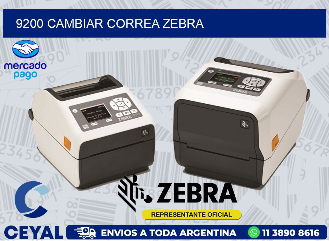 9200 CAMBIAR CORREA ZEBRA