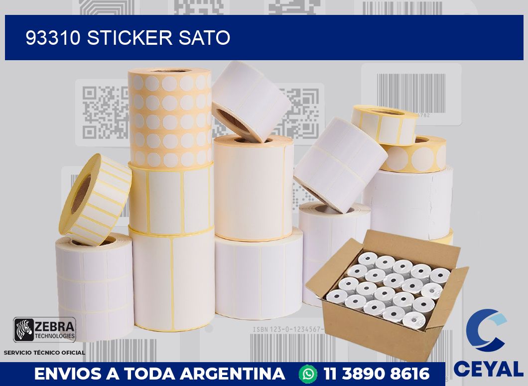 93310 STICKER SATO