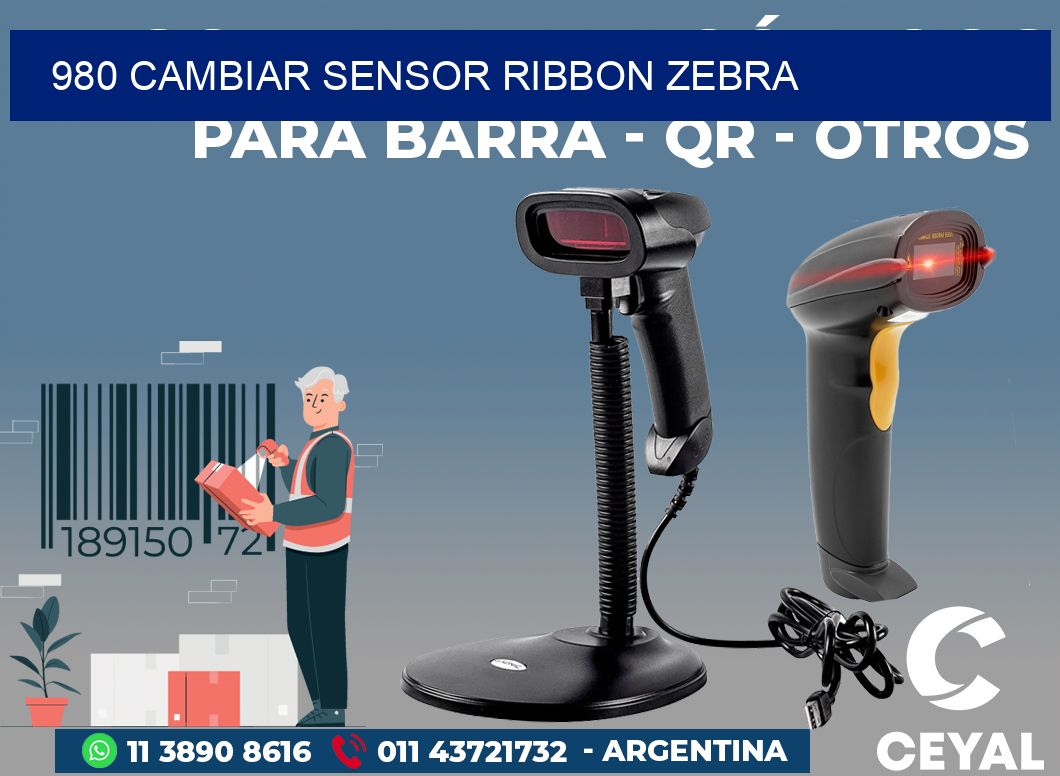 980 CAMBIAR SENSOR RIBBON ZEBRA
