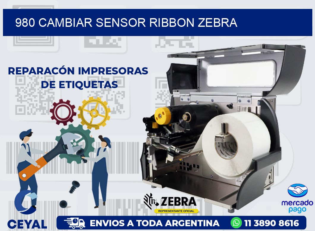 980 CAMBIAR SENSOR RIBBON ZEBRA