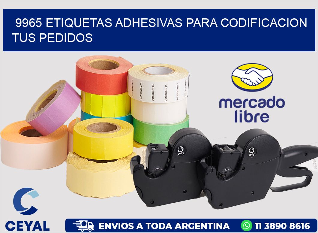 9965 ETIQUETAS ADHESIVAS PARA CODIFICACION TUS PEDIDOS