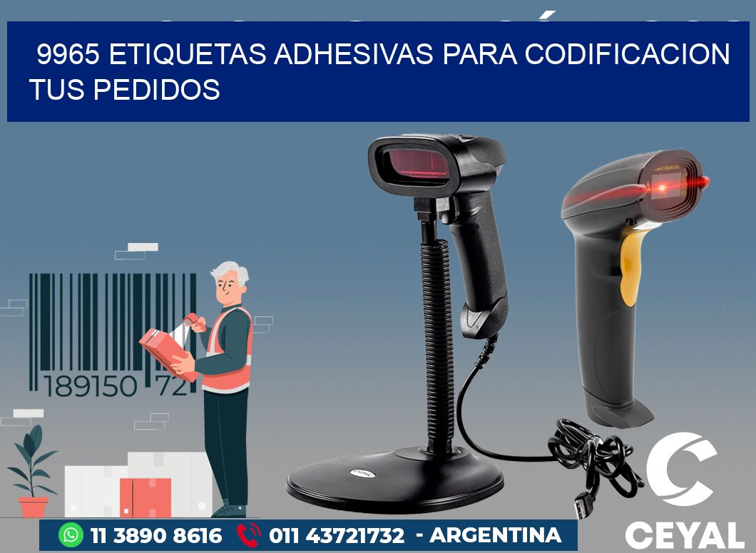 9965 ETIQUETAS ADHESIVAS PARA CODIFICACION TUS PEDIDOS