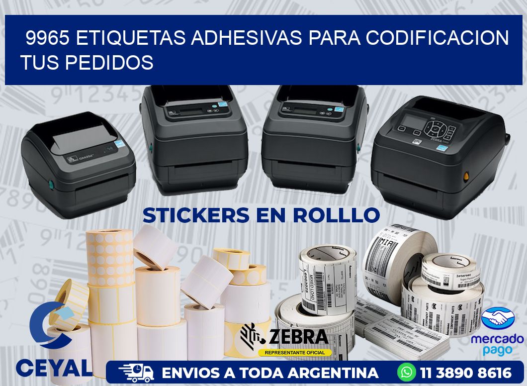 9965 ETIQUETAS ADHESIVAS PARA CODIFICACION TUS PEDIDOS
