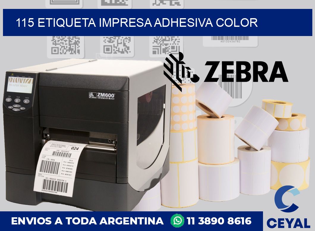 115 ETIQUETA IMPRESA ADHESIVA COLOR