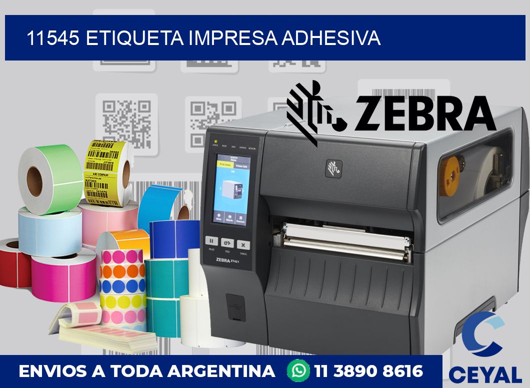 11545 ETIQUETA IMPRESA ADHESIVA