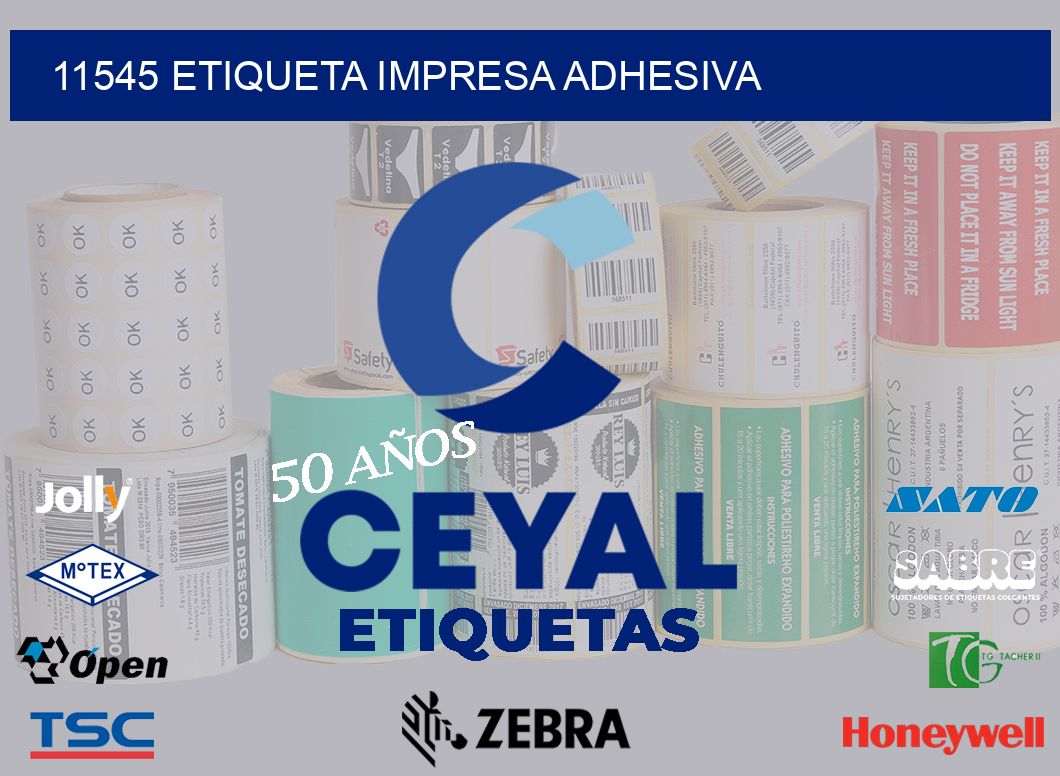 11545 ETIQUETA IMPRESA ADHESIVA