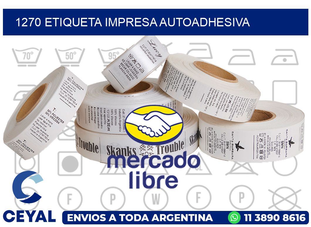 1270 ETIQUETA IMPRESA AUTOADHESIVA