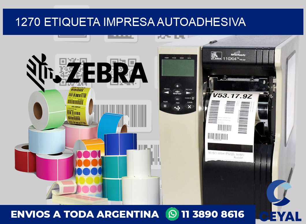 1270 ETIQUETA IMPRESA AUTOADHESIVA