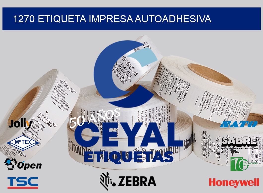 1270 ETIQUETA IMPRESA AUTOADHESIVA
