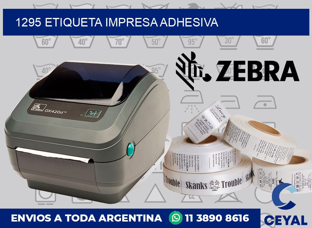 1295 ETIQUETA IMPRESA ADHESIVA