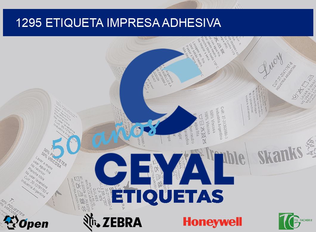 1295 ETIQUETA IMPRESA ADHESIVA