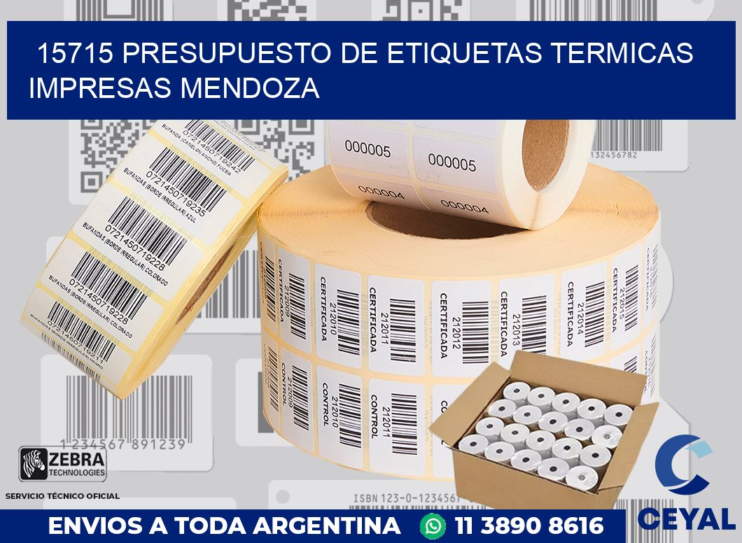 15715 PRESUPUESTO DE ETIQUETAS TERMICAS IMPRESAS MENDOZA