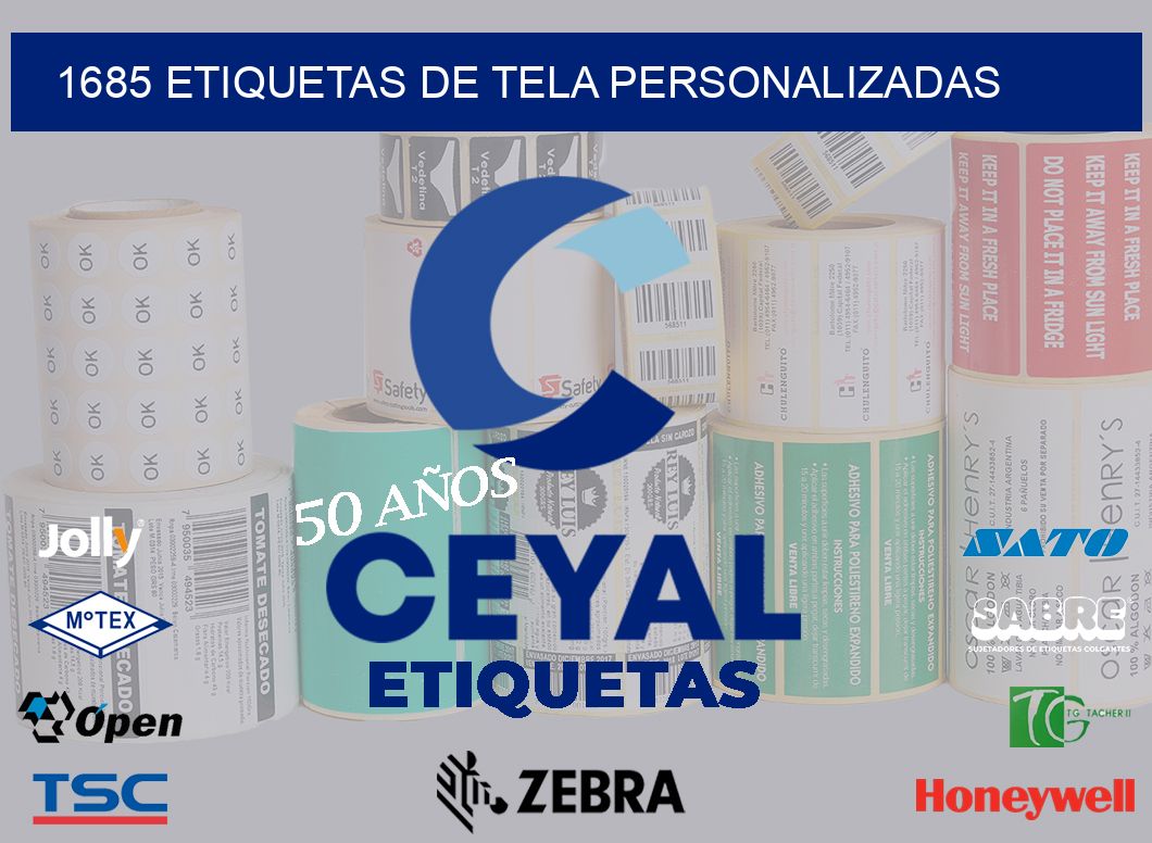 1685 ETIQUETAS DE TELA PERSONALIZADAS