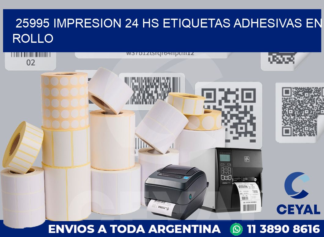 25995 impresion 24 hs etiquetas adhesivas en rollo