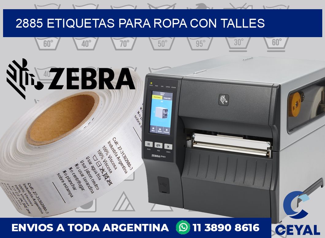 2885 ETIQUETAS PARA ROPA CON TALLES