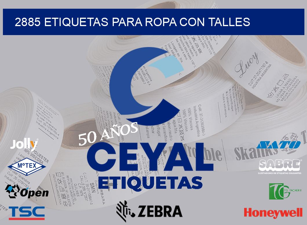 2885 ETIQUETAS PARA ROPA CON TALLES