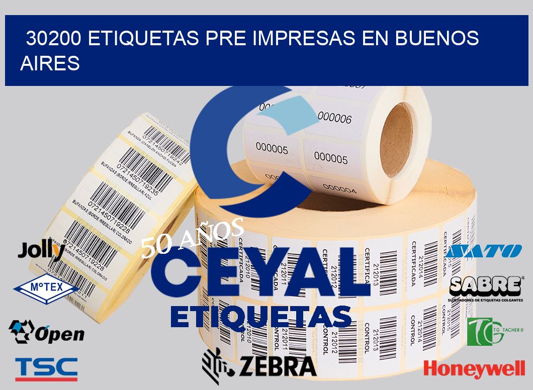 30200 ETIQUETAS PRE IMPRESAS EN BUENOS AIRES