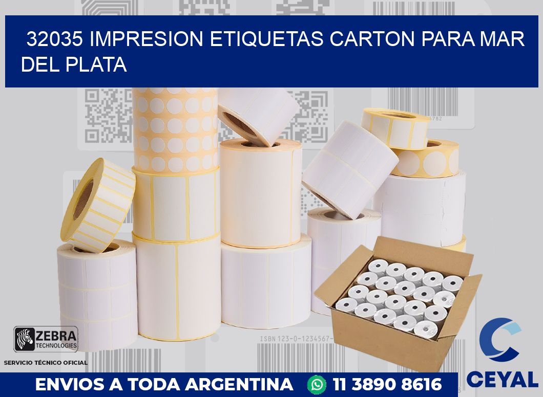 32035 IMPRESION ETIQUETAS CARTON PARA MAR DEL PLATA
