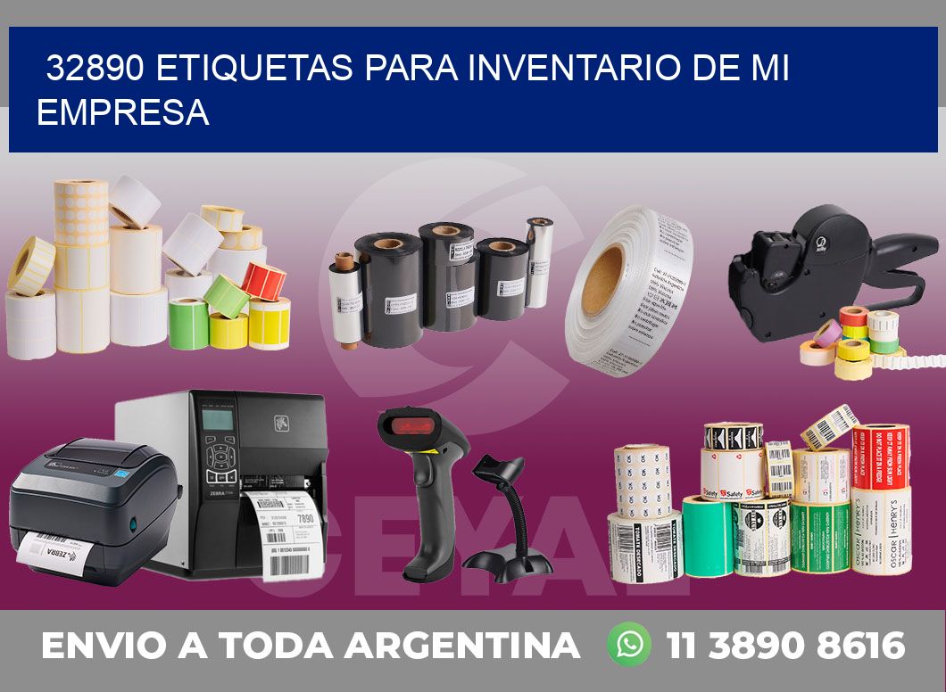 32890 ETIQUETAS PARA INVENTARIO DE MI EMPRESA