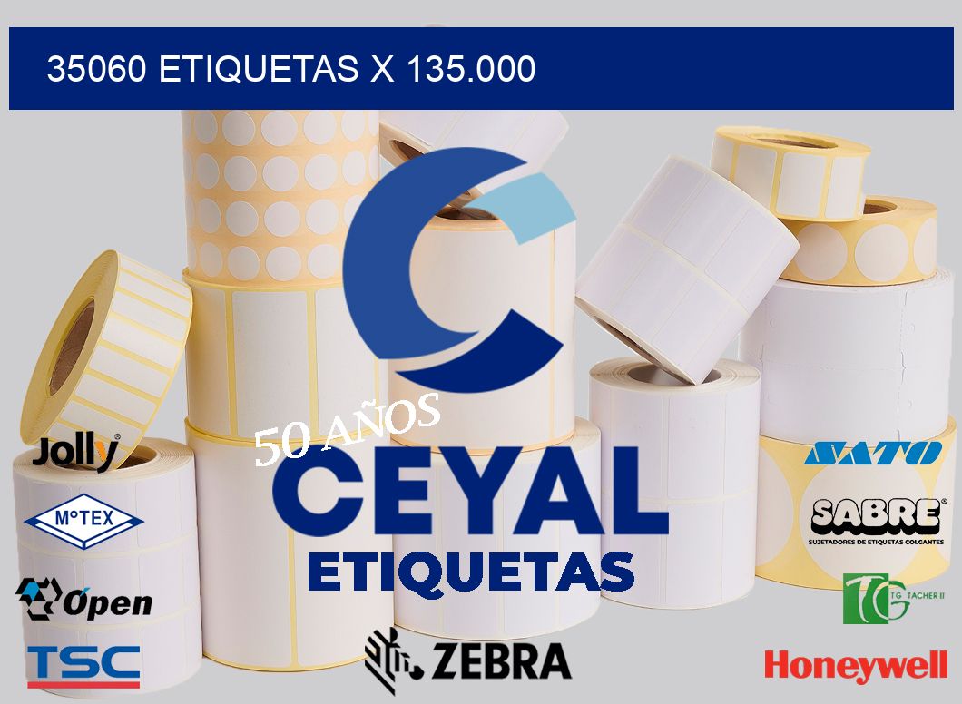 35060 Etiquetas x 135.000
