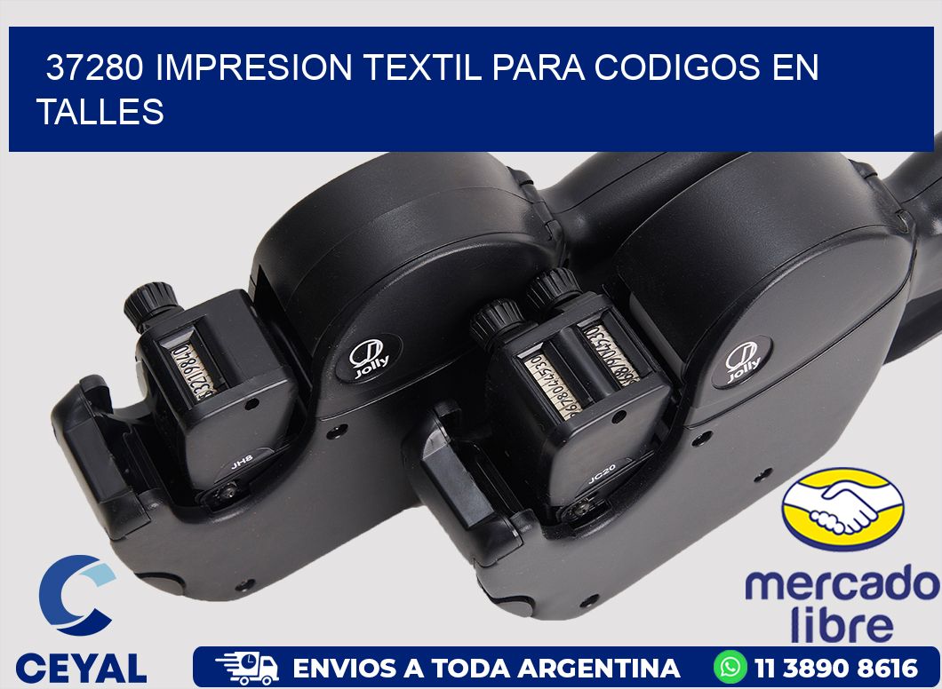 37280 IMPRESION TEXTIL PARA CODIGOS EN TALLES
