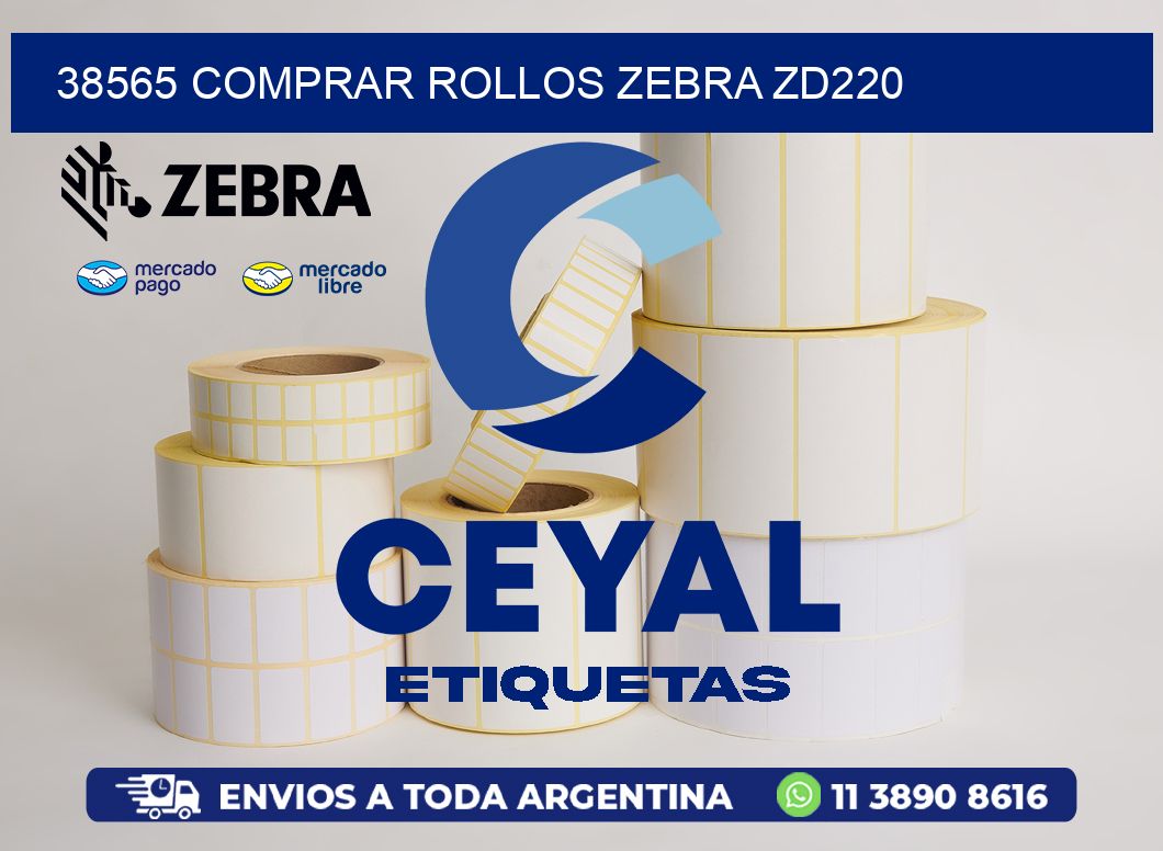 38565 COMPRAR ROLLOS ZEBRA ZD220