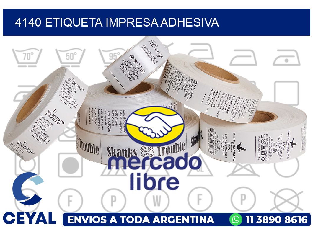 4140 ETIQUETA IMPRESA ADHESIVA