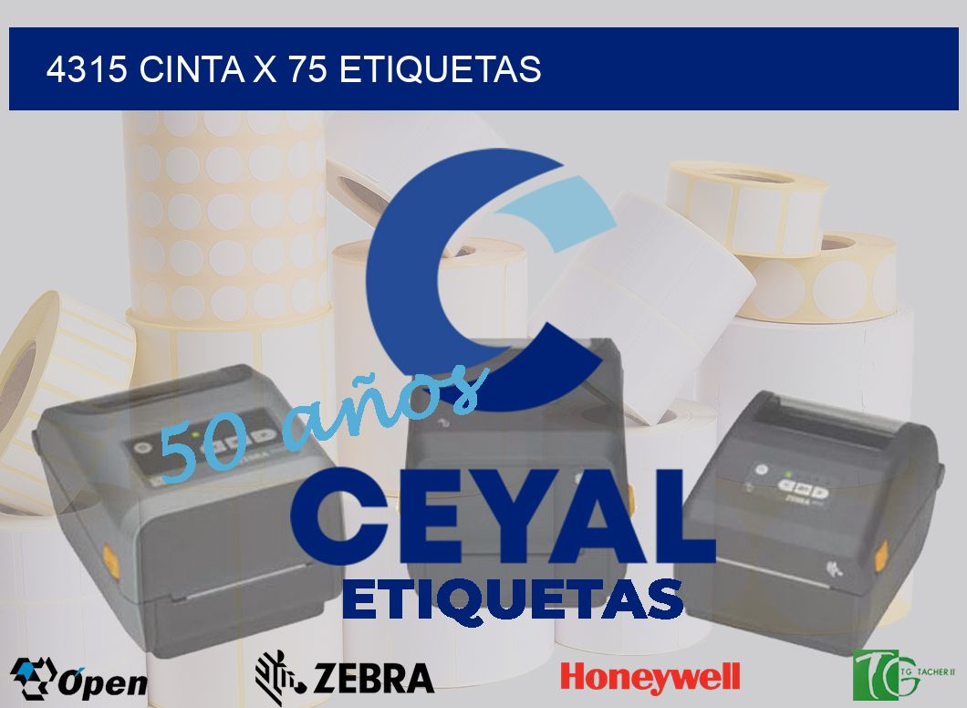 4315 cinta x 75 etiquetas