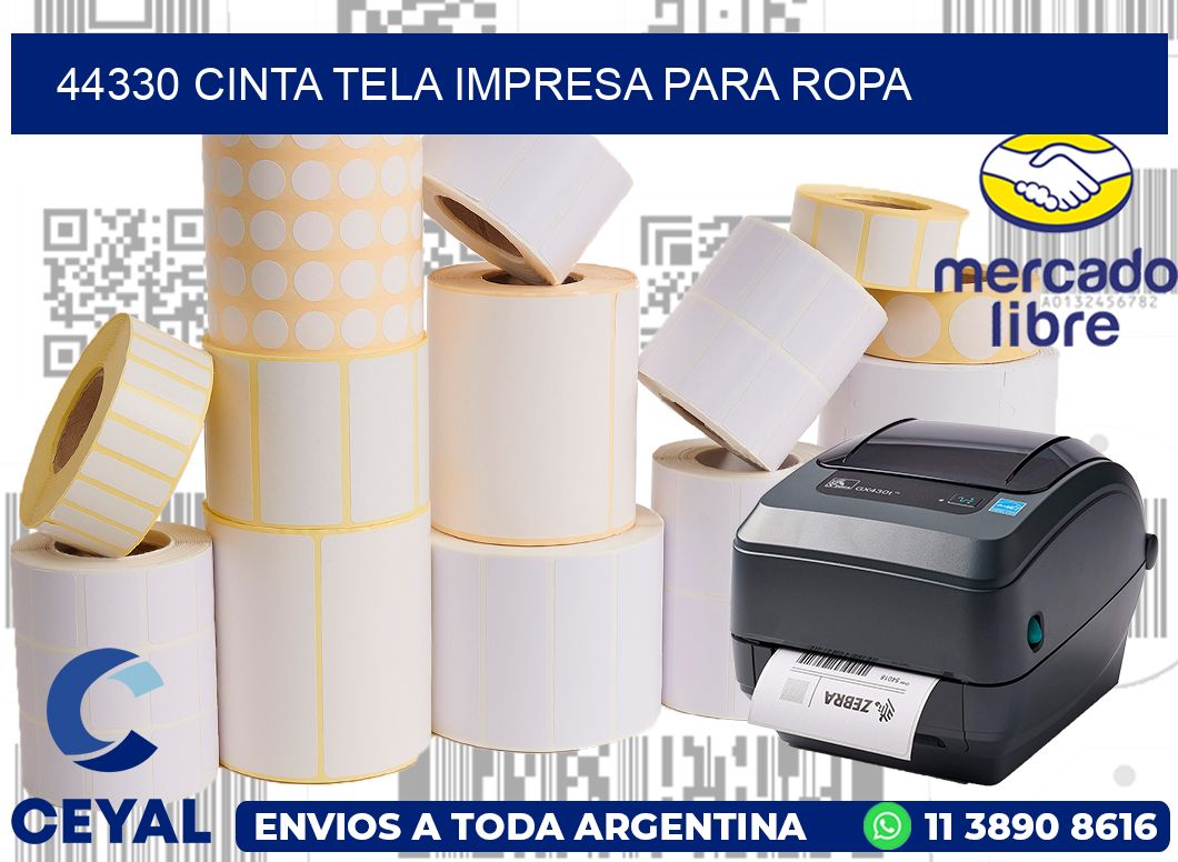 44330 CINTA TELA IMPRESA PARA ROPA
