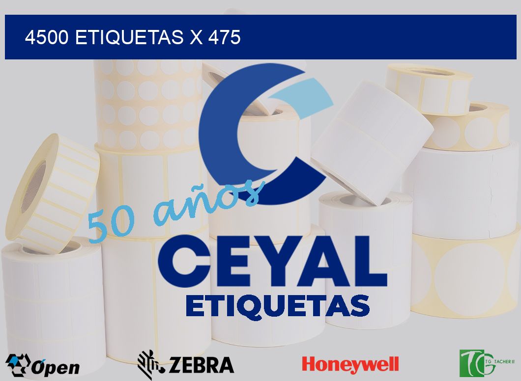 4500 Etiquetas x 475
