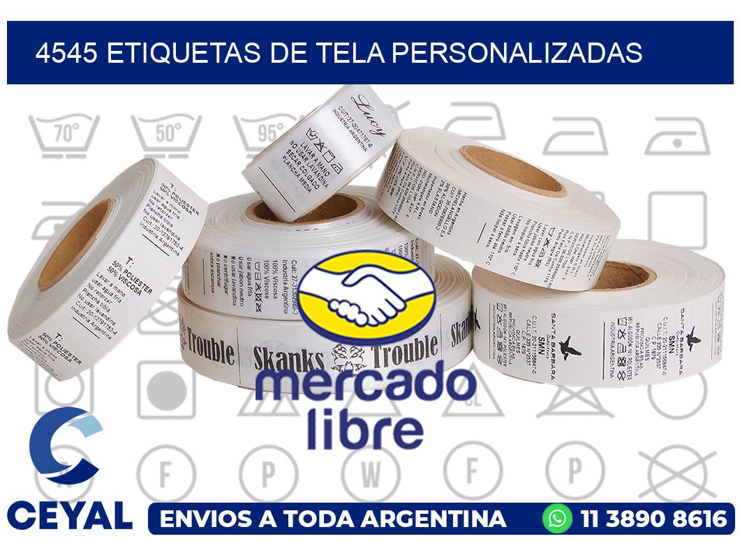 4545 ETIQUETAS DE TELA PERSONALIZADAS