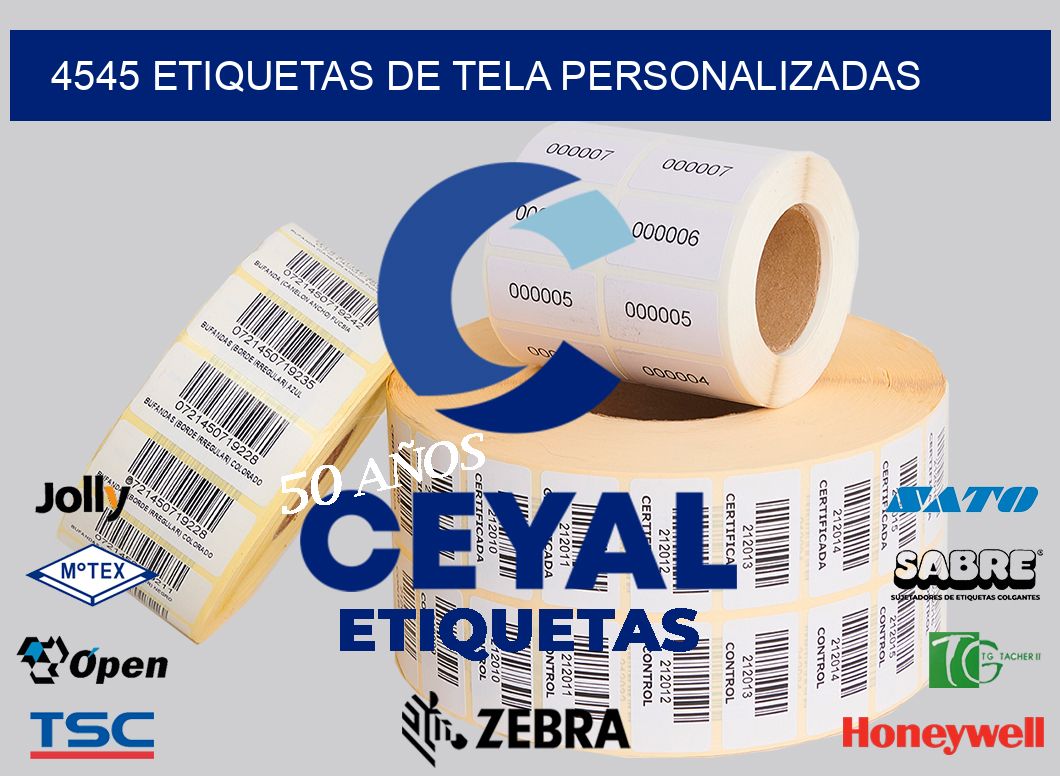 4545 ETIQUETAS DE TELA PERSONALIZADAS
