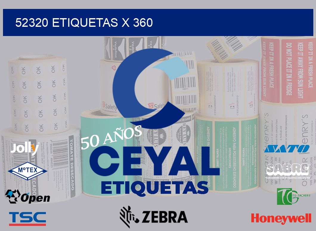 52320 Etiquetas x 360