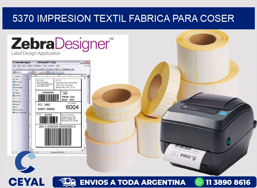 5370 IMPRESION TEXTIL FABRICA PARA COSER