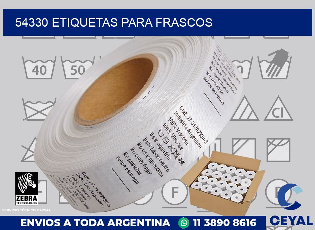 54330 ETIQUETAS PARA FRASCOS