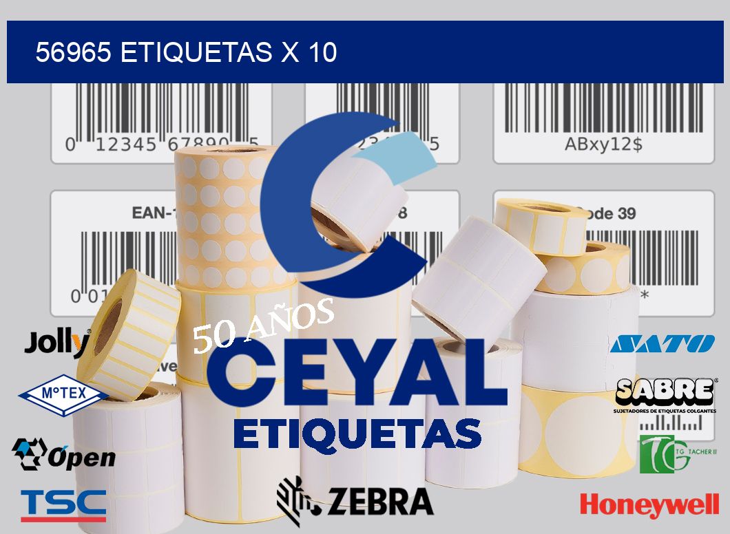 56965 Etiquetas x 10