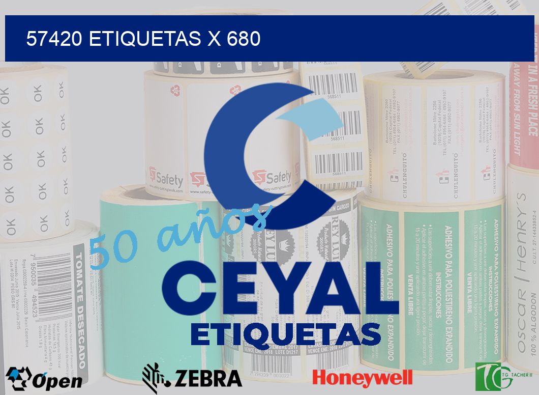 57420 Etiquetas x 680