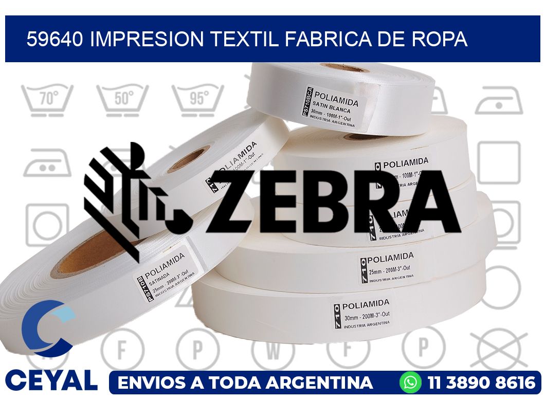 59640 IMPRESION TEXTIL FABRICA DE ROPA