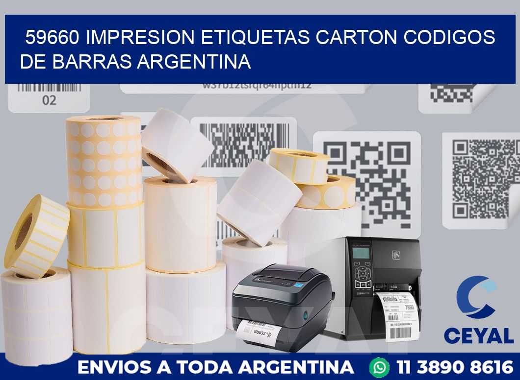 59660 IMPRESION ETIQUETAS CARTON CODIGOS DE BARRAS ARGENTINA