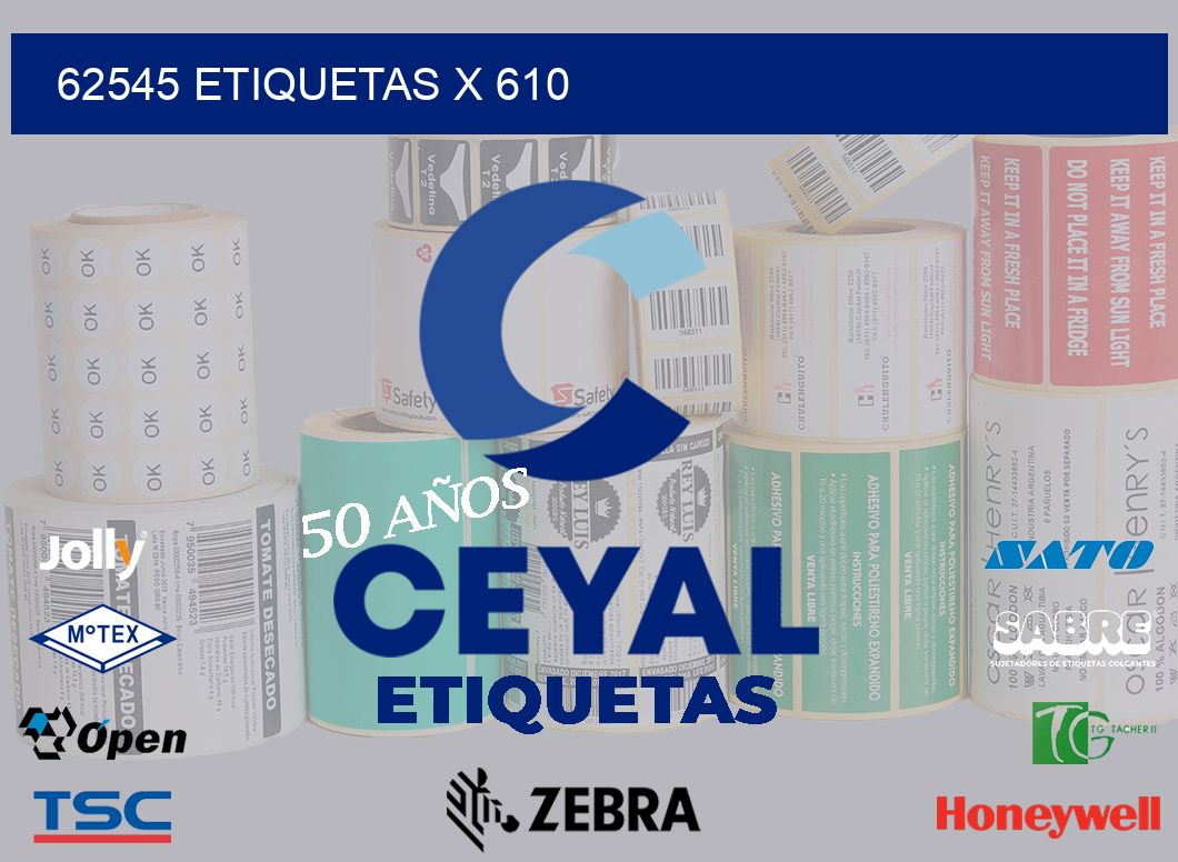 62545 Etiquetas x 610