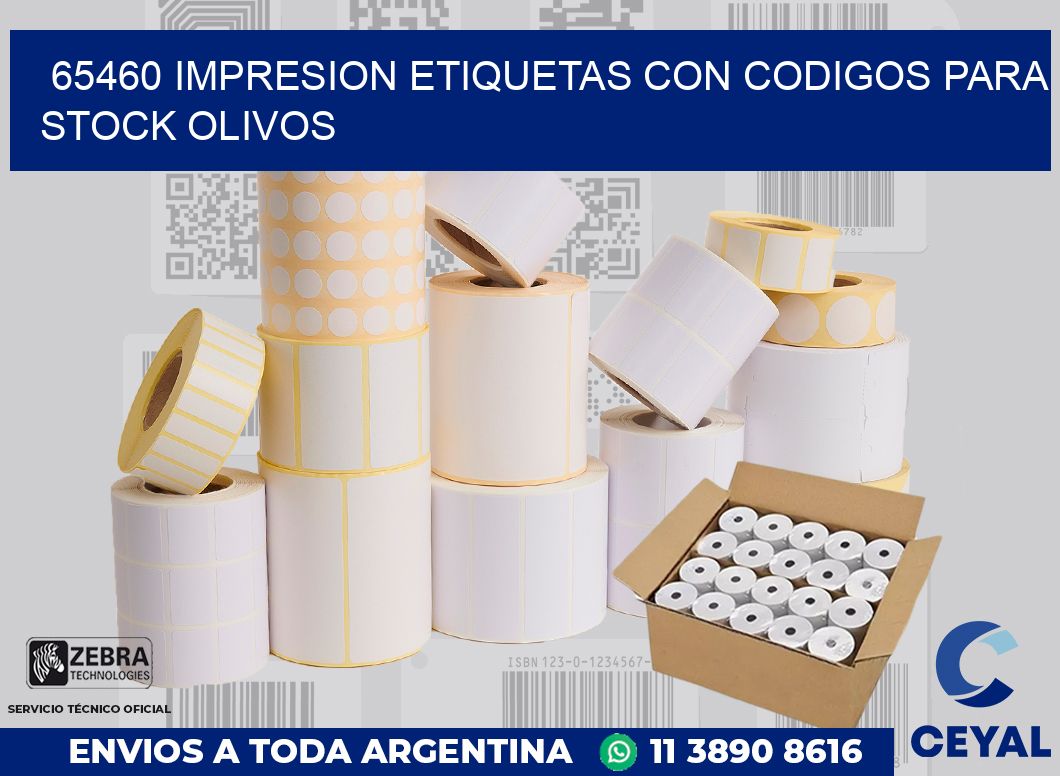 65460 IMPRESION ETIQUETAS CON CODIGOS PARA STOCK OLIVOS