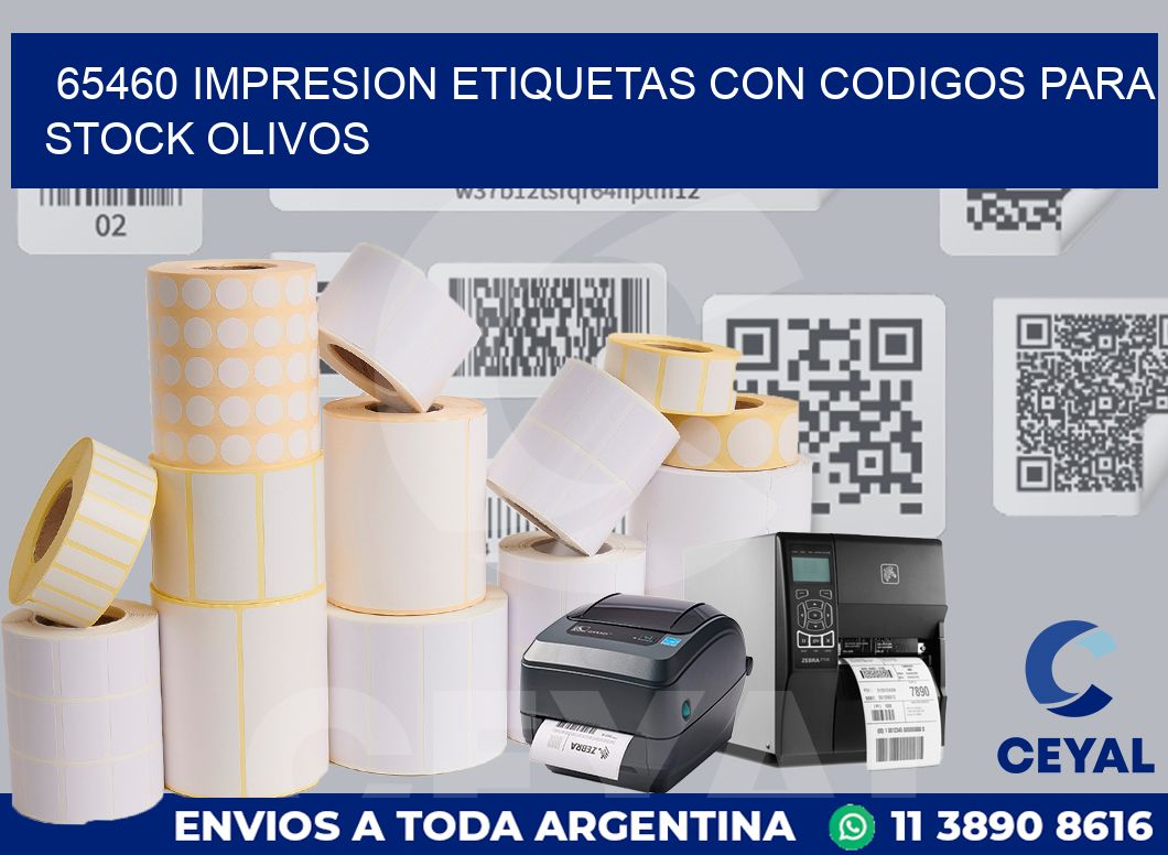 65460 IMPRESION ETIQUETAS CON CODIGOS PARA STOCK OLIVOS
