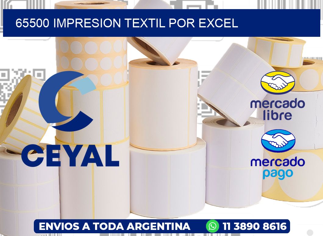 65500 IMPRESION TEXTIL POR EXCEL