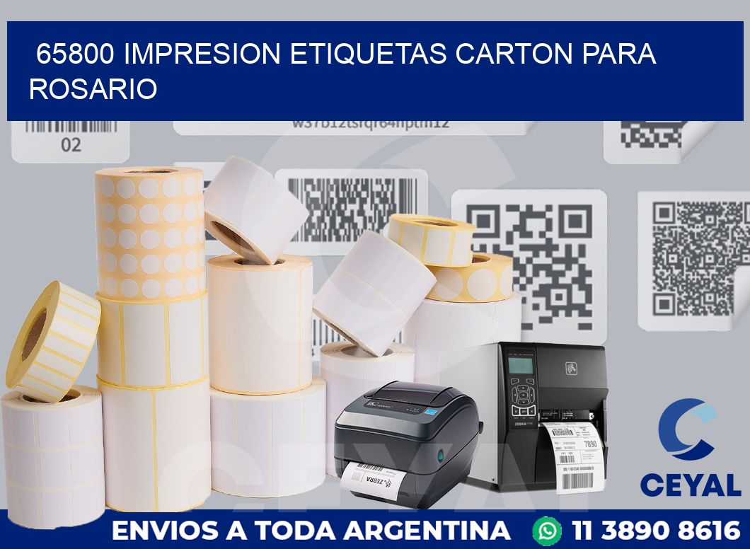 65800 IMPRESION ETIQUETAS CARTON PARA ROSARIO