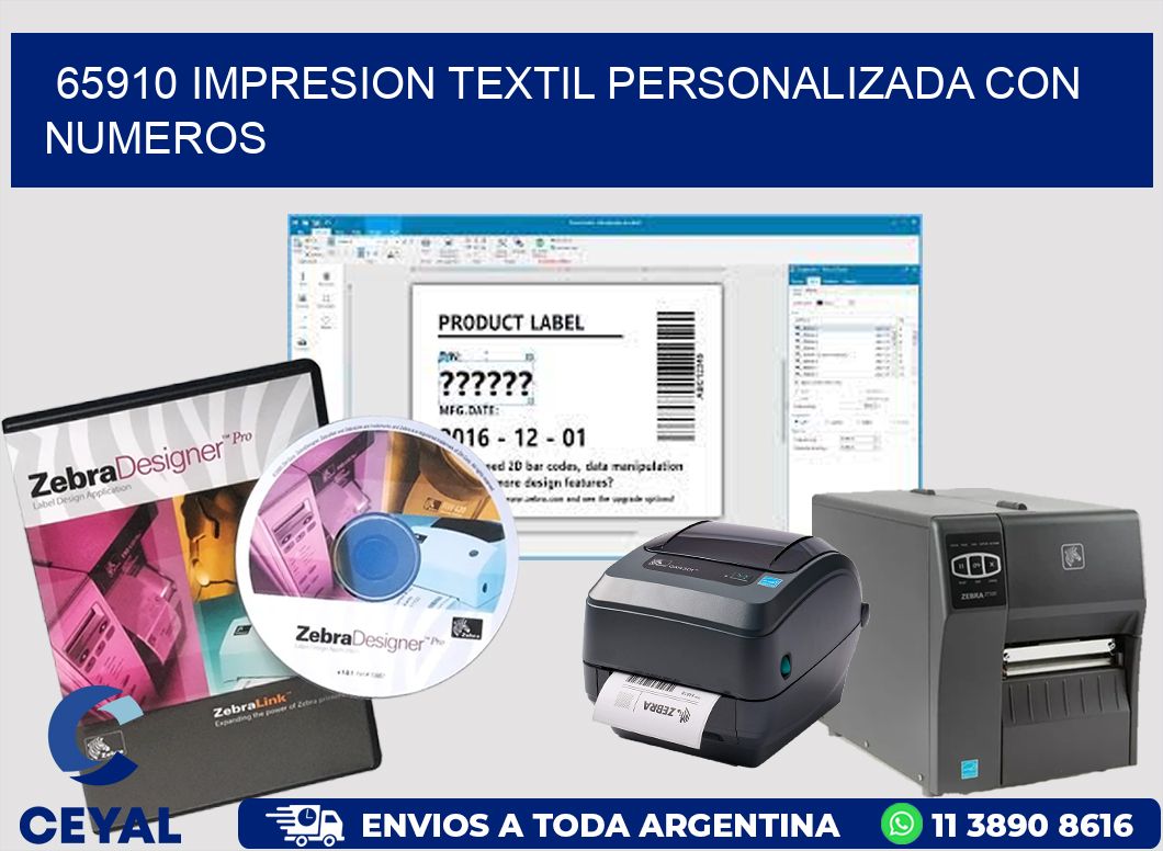65910 IMPRESION TEXTIL PERSONALIZADA CON NUMEROS