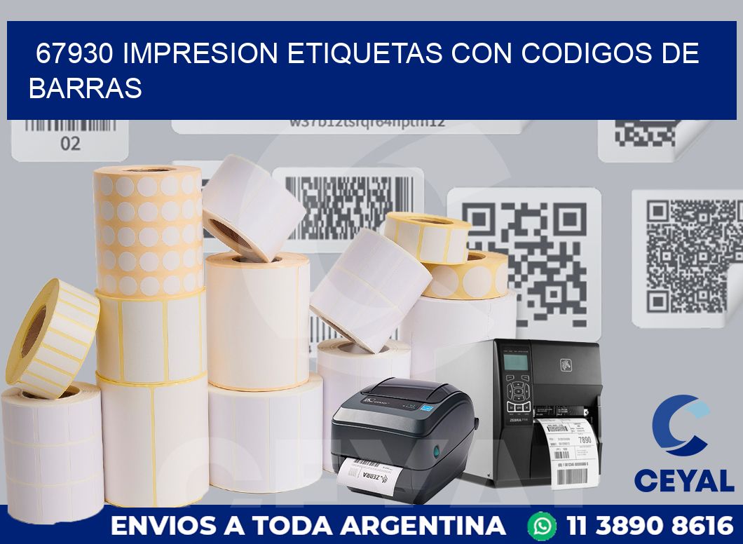 67930 IMPRESION ETIQUETAS CON CODIGOS DE BARRAS