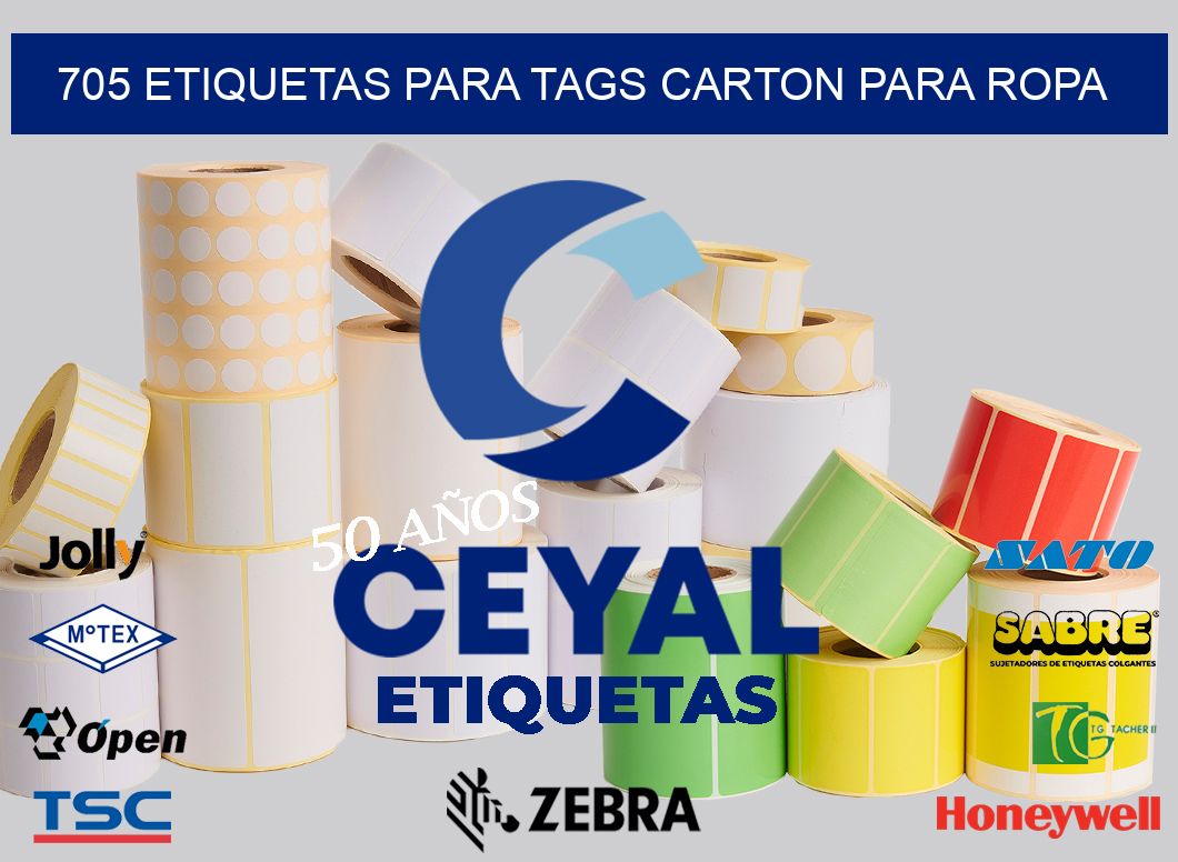 705 ETIQUETAS PARA TAGS CARTON PARA ROPA