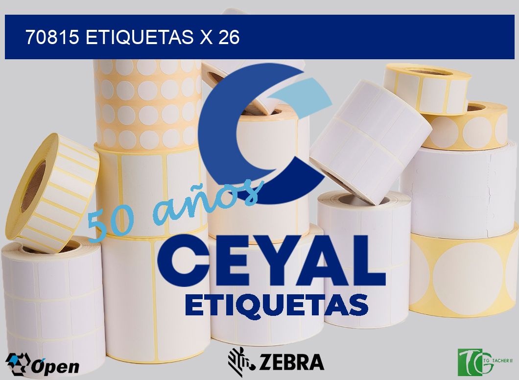70815 Etiquetas x 26